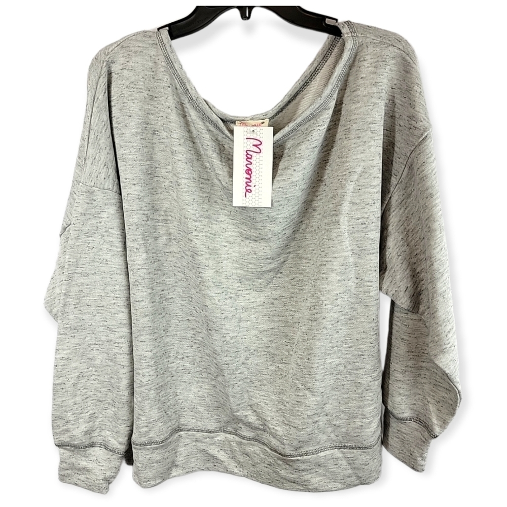 Anthropologie Maronie Grey Soft Sweater - NWT